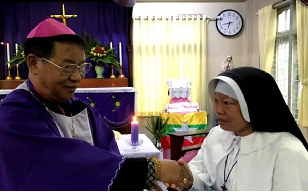 Bishop honoring Sister Ann